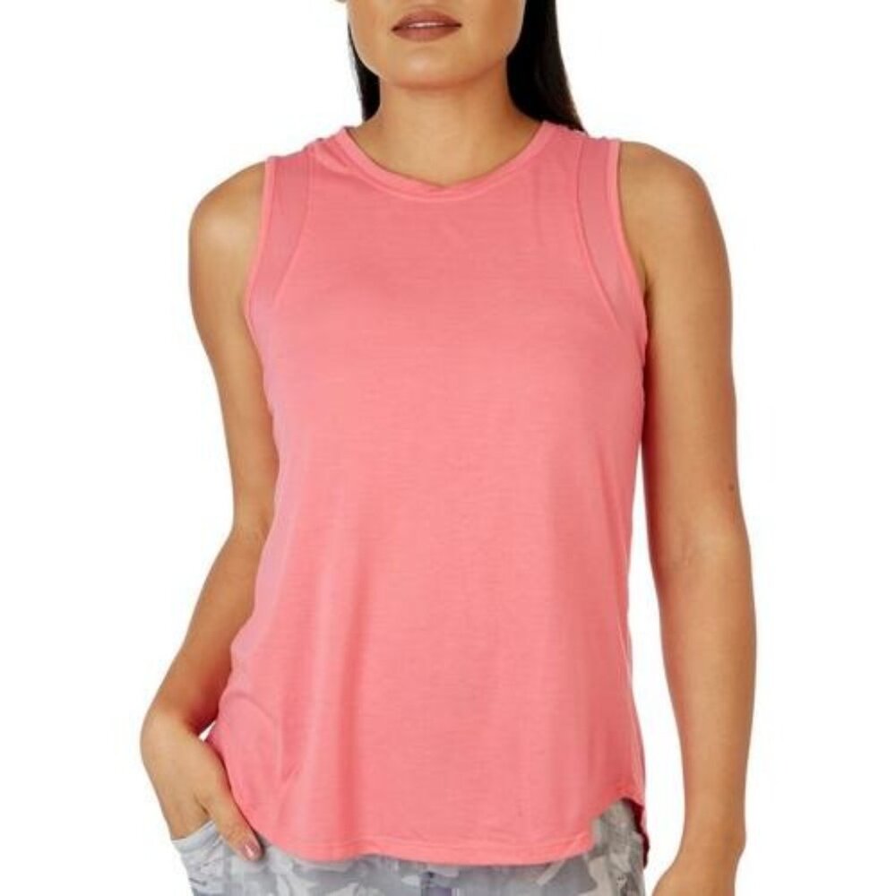 420 RBX Womens Sleeveless Mesh Trim High Neck Jersey Tank Top Size: Medium NWT